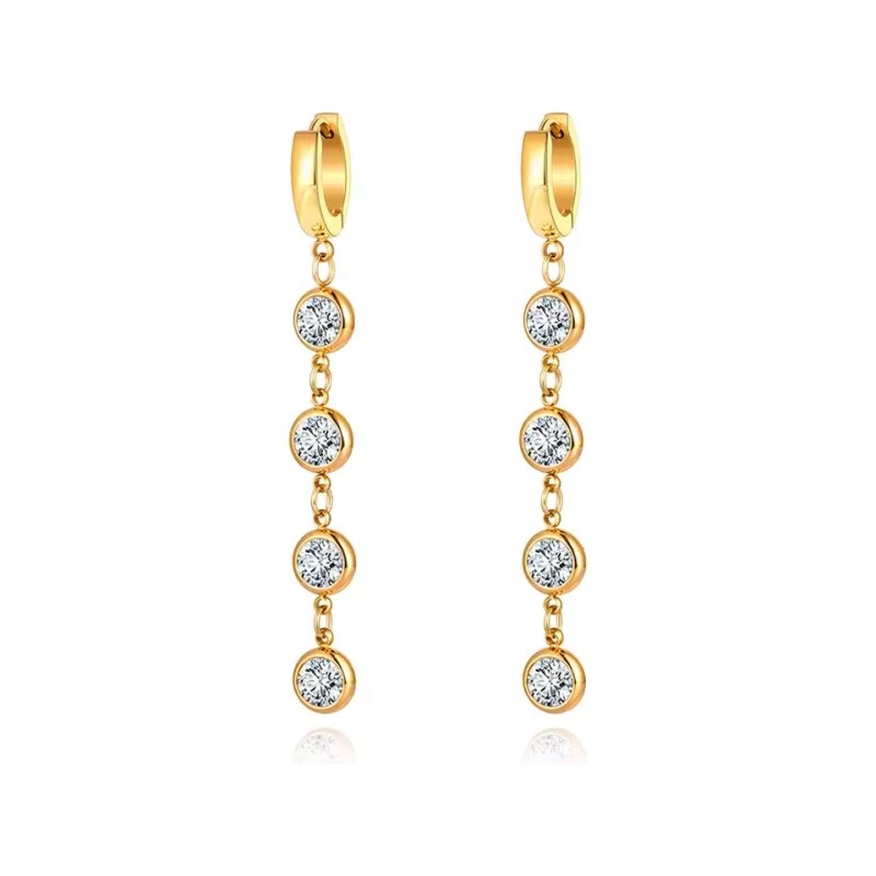 Victoria Filippi Stainless Steel Ocelové náušnice Laurea Gold -