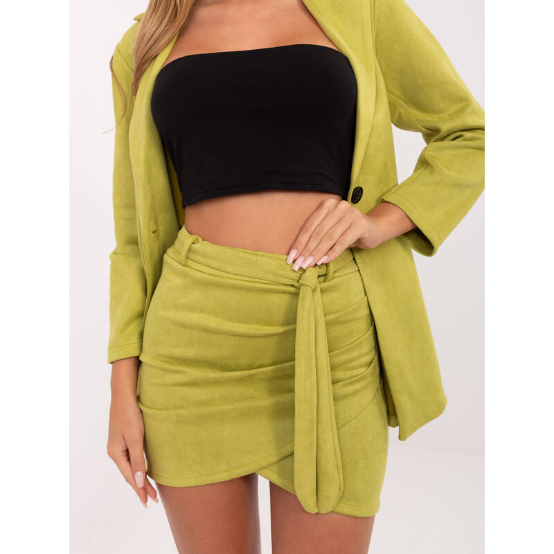 ITALY MODA Spódnica-DHJ-SD-15680.28X-limonkowy 106000753