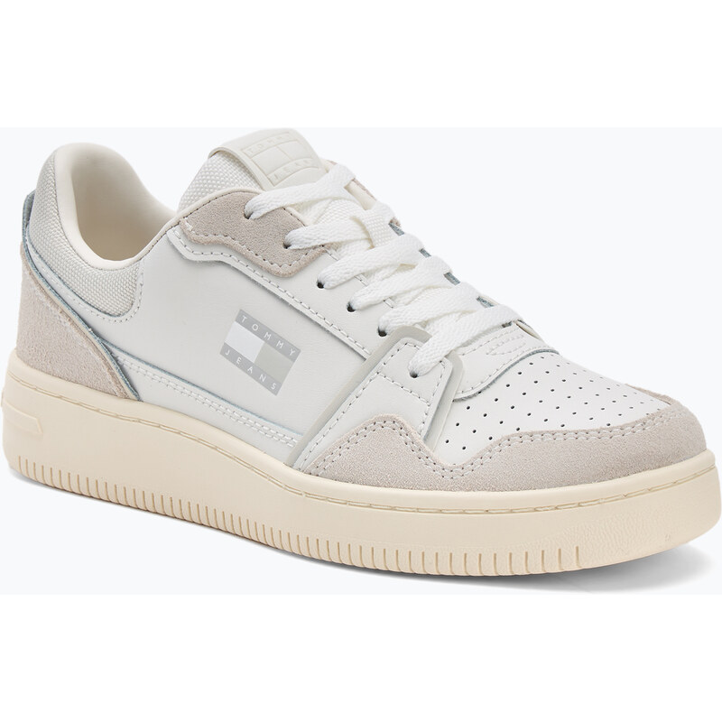 Dámské boty Tommy Jeans Retro Basket ecru/stratus grey