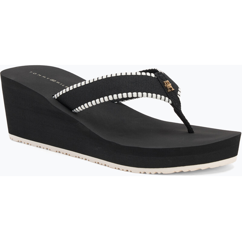 Dámské žabky Tommy Hilfiger Wedge Beach Sandal black