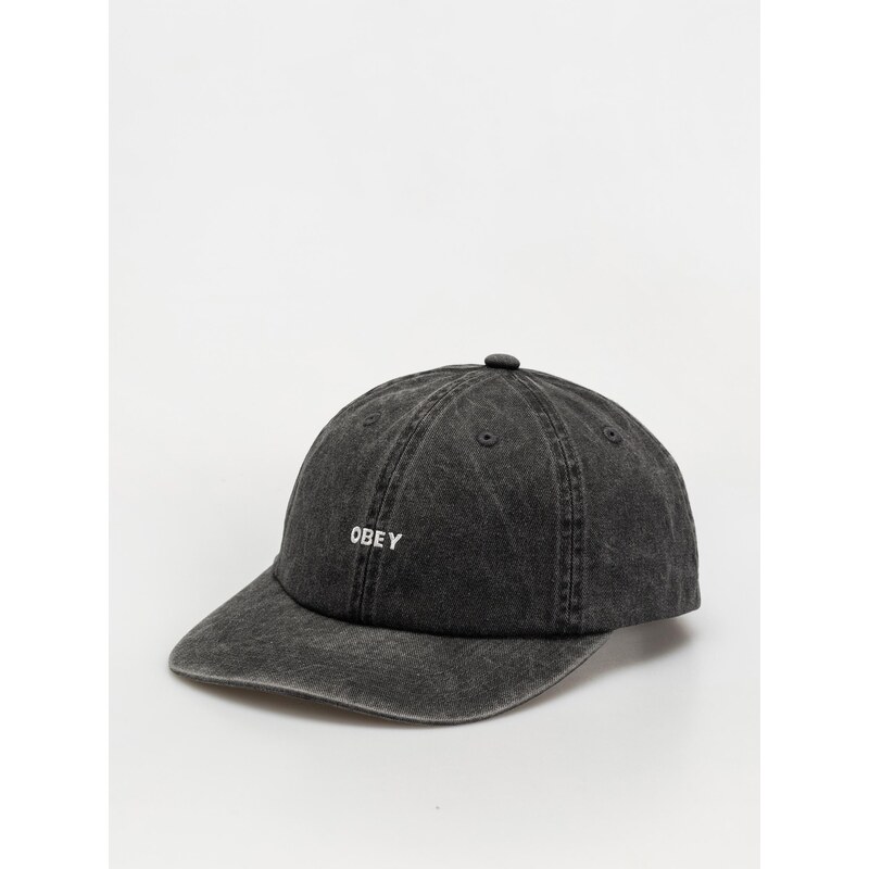 OBEY Pigment Bold 6 Panel Strapback (pigment black)černá