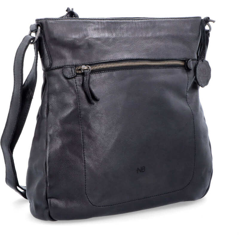 Kožená kabelka crossbody Noelia Bolger černá NB 2004 C