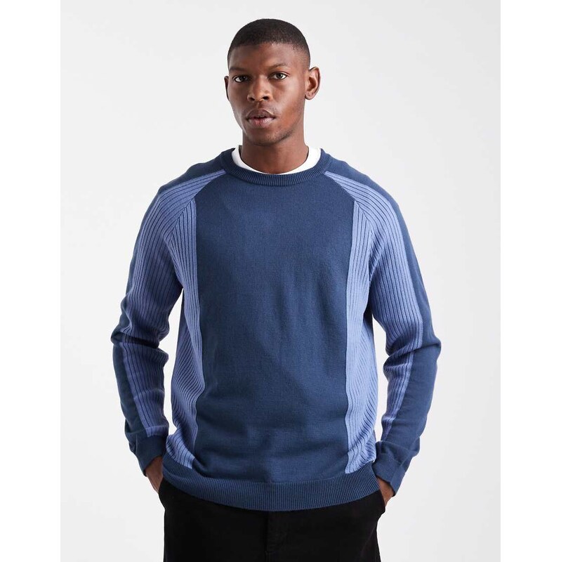 ASOS DESIGN relaxed long sleeve knitted crew neck jumper with