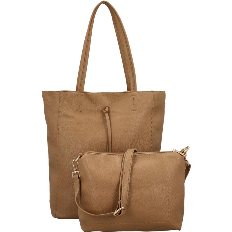 Urban Style Stylový dámský koženkový set kabelek Kenza, khaki