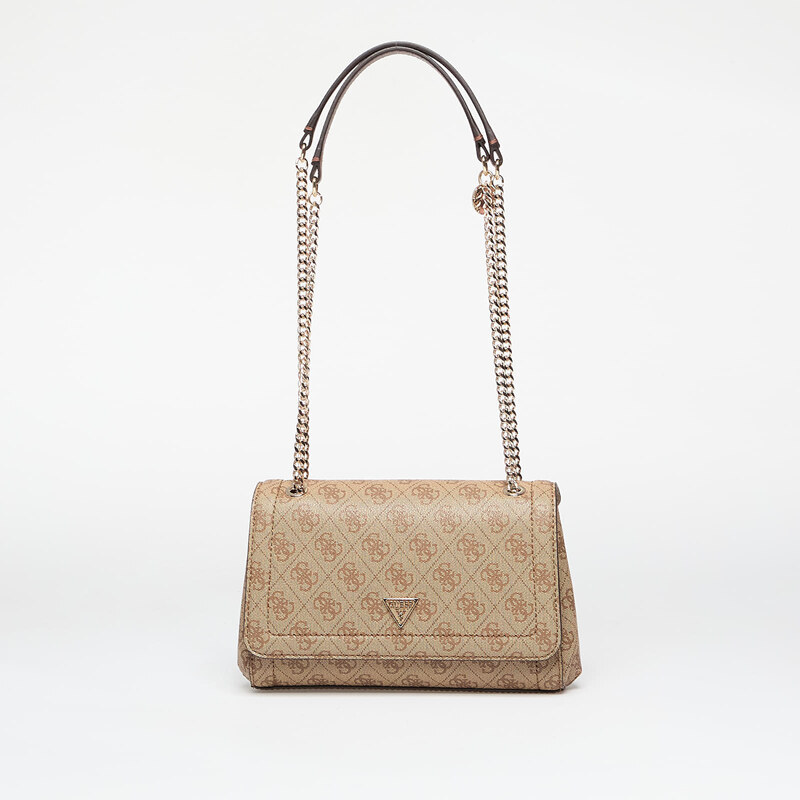 Kabelka GUESS Noelle II Convertible Cross Body Flap Latte Logo/Brown 108320759