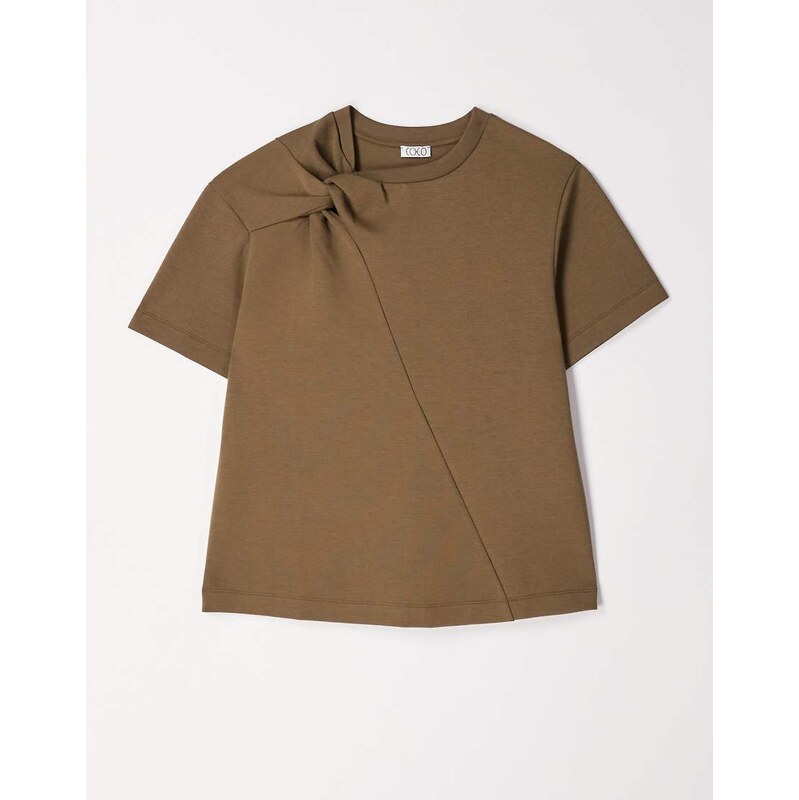 ASOS DESIGN soft long sleeve shrunken tee in raven-Grey
