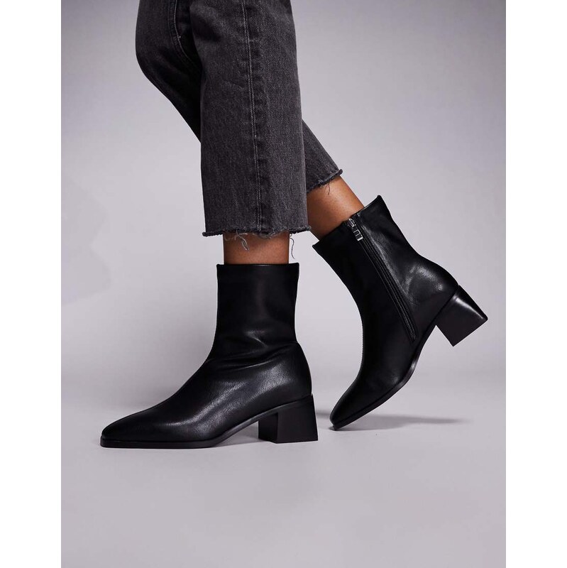 SIMMI Shoes Simmi London Nimer block heeled mid ankle boots in