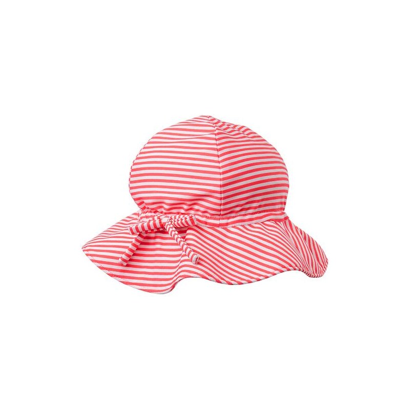 Gap Stripe Swim Hat - Neon coral