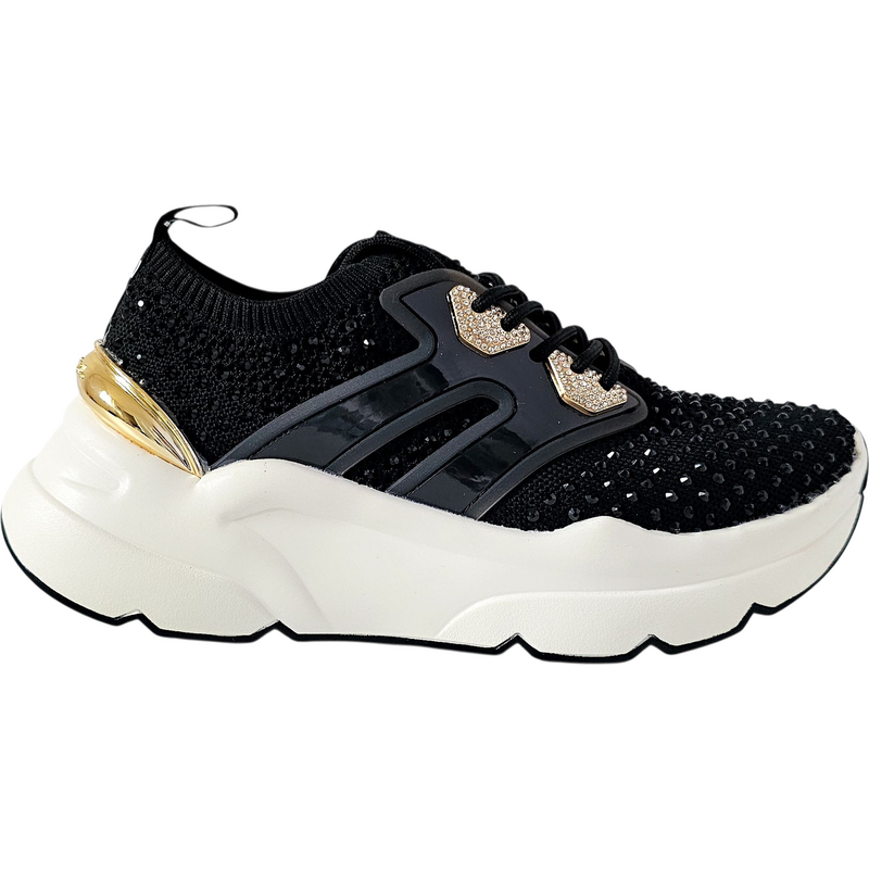 Černé tenisky Gai Mattiolo Golden Touch 108332791