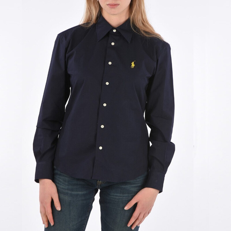 Dámská modrá košile Ralph Lauren Kendall slim fit M56386 114632004