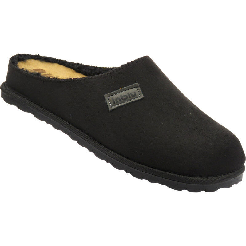 Teplé dámské černé pantofle INBLU CS-45 109618753