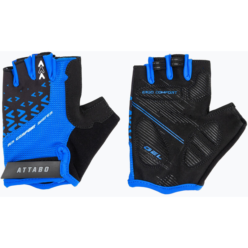 Cyklistické rukavice ATTABO Vito gel shock proof blue/black