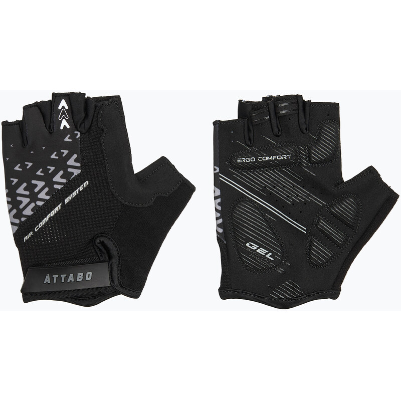 Cyklistické rukavice ATTABO Vito gel shock proof black