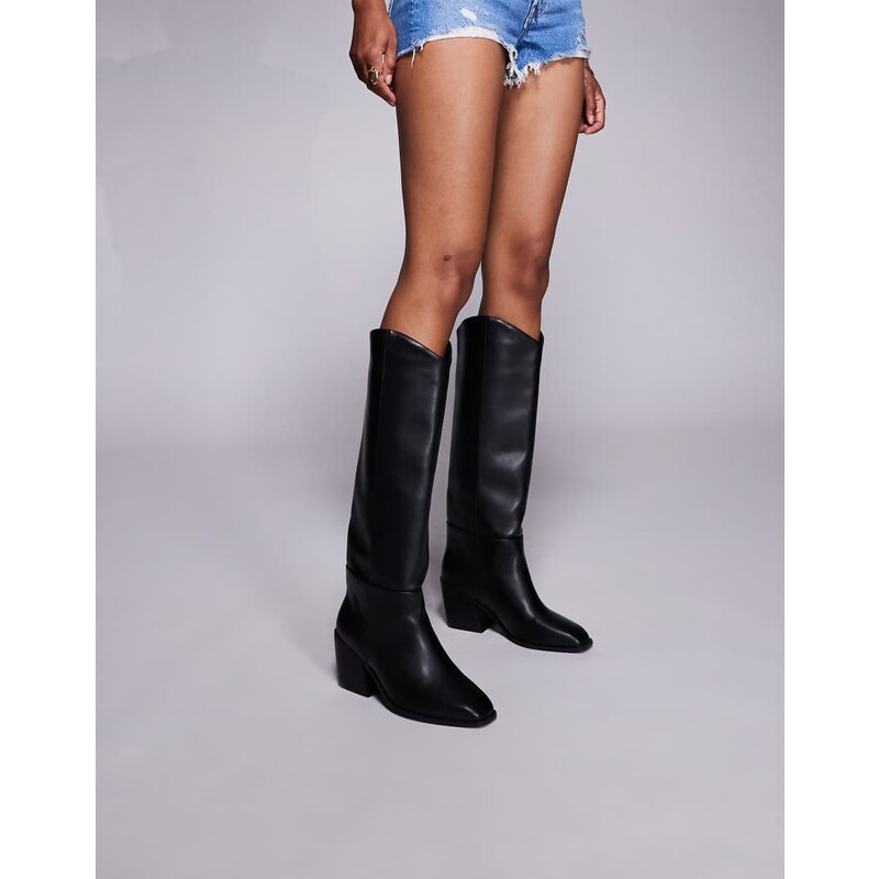 SIMMI Shoes Simmi London Dallas western boots in black
