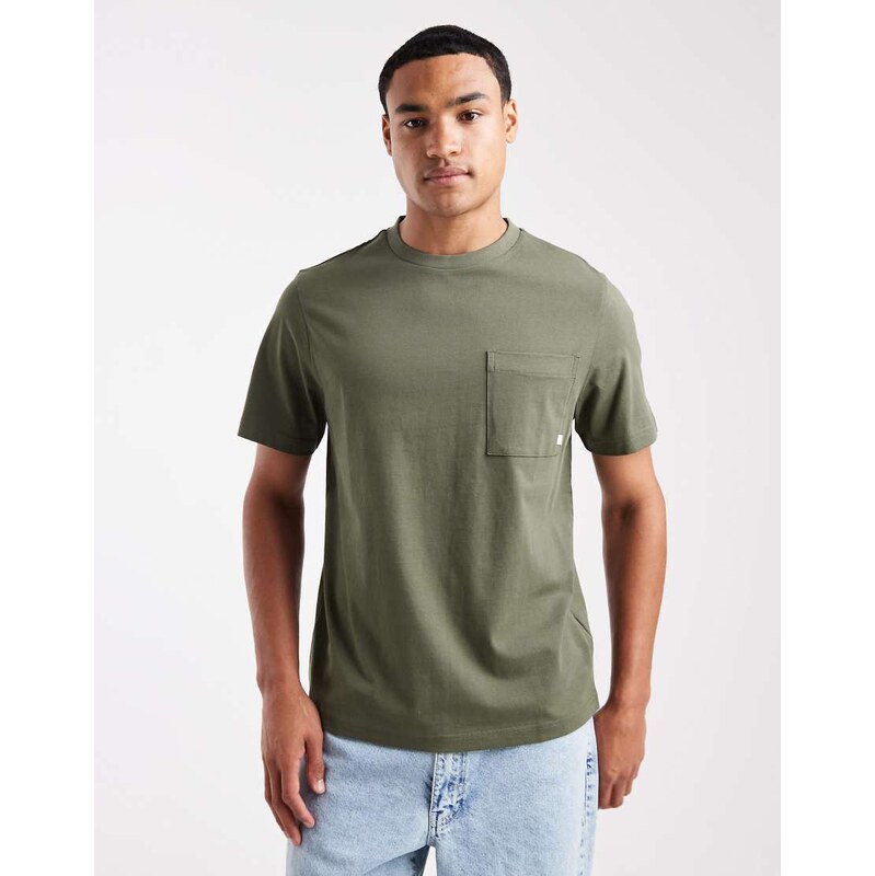Farah Stacy pocket t-shirt in green