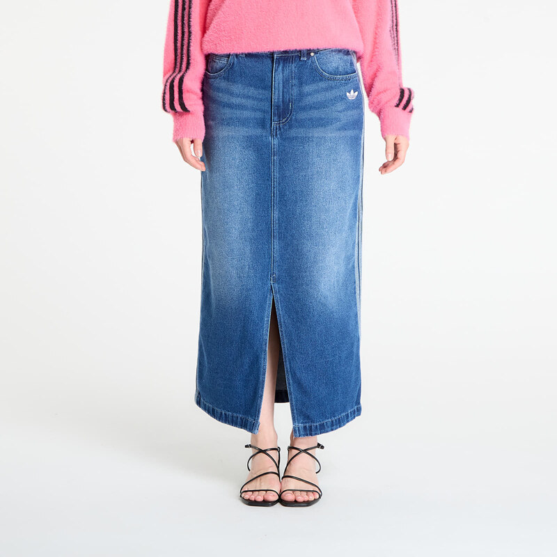 adidas Originals Sukně adidas Adicolor 3-Stripes Denim Pencil