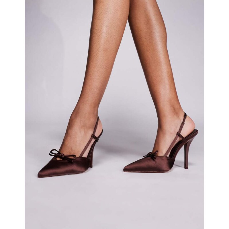 SIMMI Shoes Simmi London Klara heeled slingback court shoe in 108354332