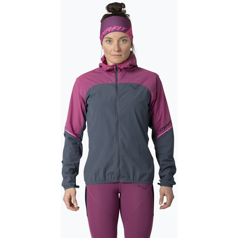 Dámská běžecká bunda DYNAFIT Alpine Wind magenta