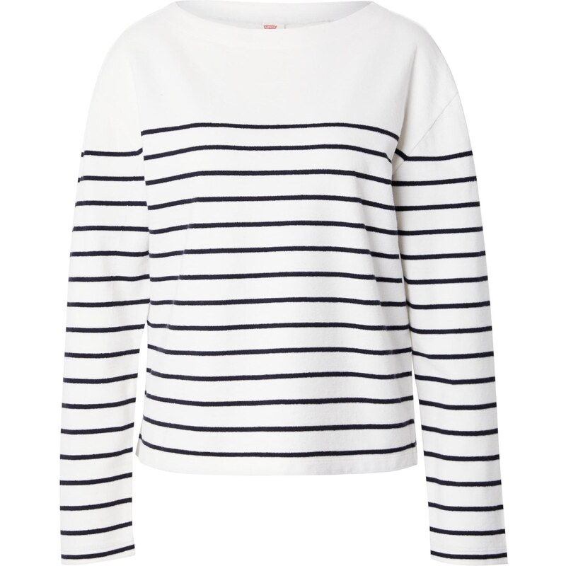 LEVIS  Svetr Marin Striped Top černá / bílá