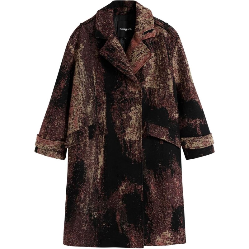Desigual Zimní kabát by Mr. Christian Lacroix hnědá 108605862