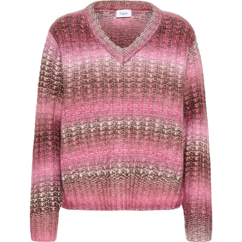 SAINT TROPEZ Svetr Mirabel ostružinová / pink / černá