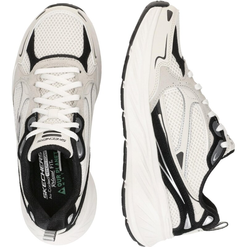 SKECHERS Sportovní boty 'Edgeride' béžová / černá / přírodní bílá