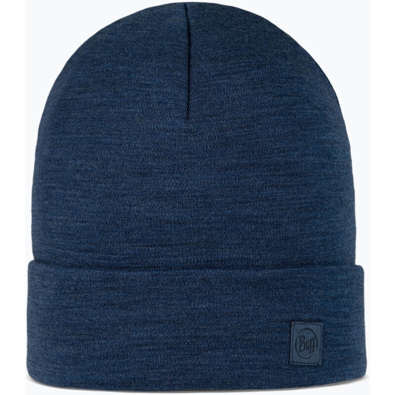 Zimní čepice BUFF Heavyweight Merino Wool solid night blue 108365242