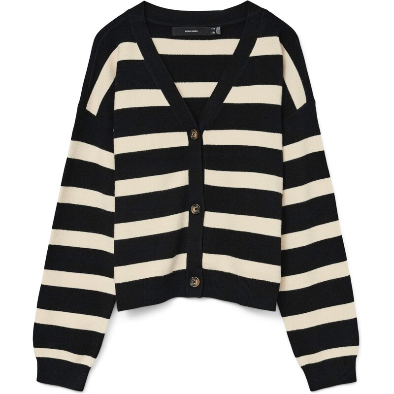 VERO MODA Kardigan 'VMSABA' krémová / černá