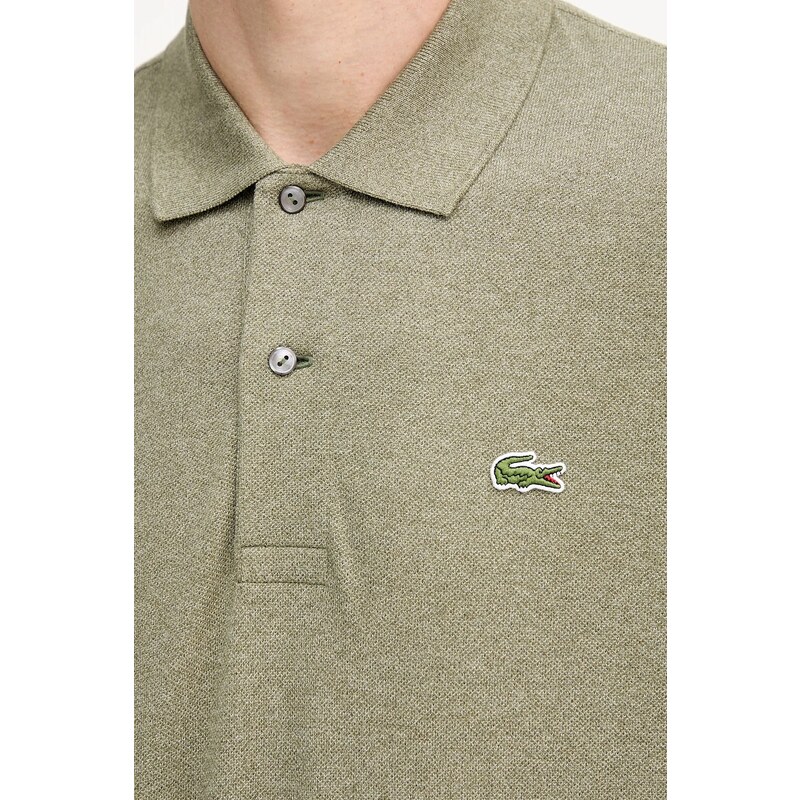 Bavlněné tričko s dlouhým rukávem Lacoste