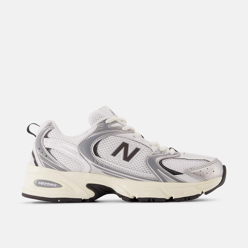 Unisex bílo-šedé volnočasové tenisky New Balance U530