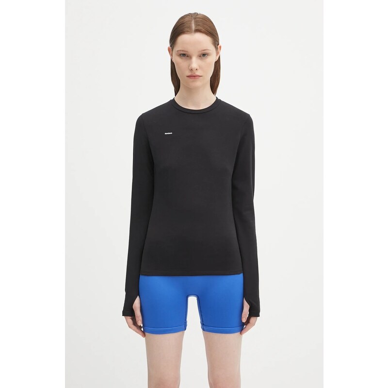 PANGAIA Tričko s dlouhým rukávem Pangaia Cotton-Stretch Long