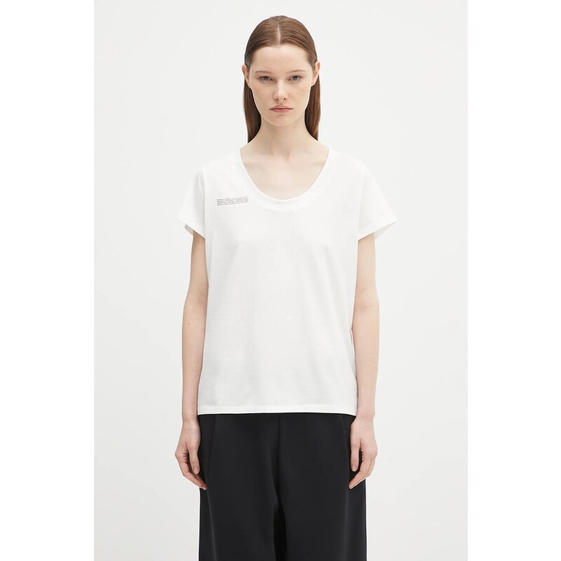 Bavlněné tričko Pangaia Lightweight Scoop Neck T-Shirt 110538560