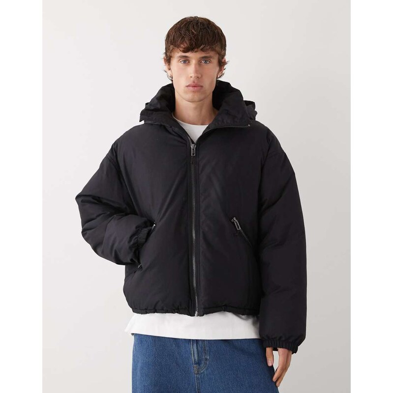 Weekday Floyd puffer jacket in black