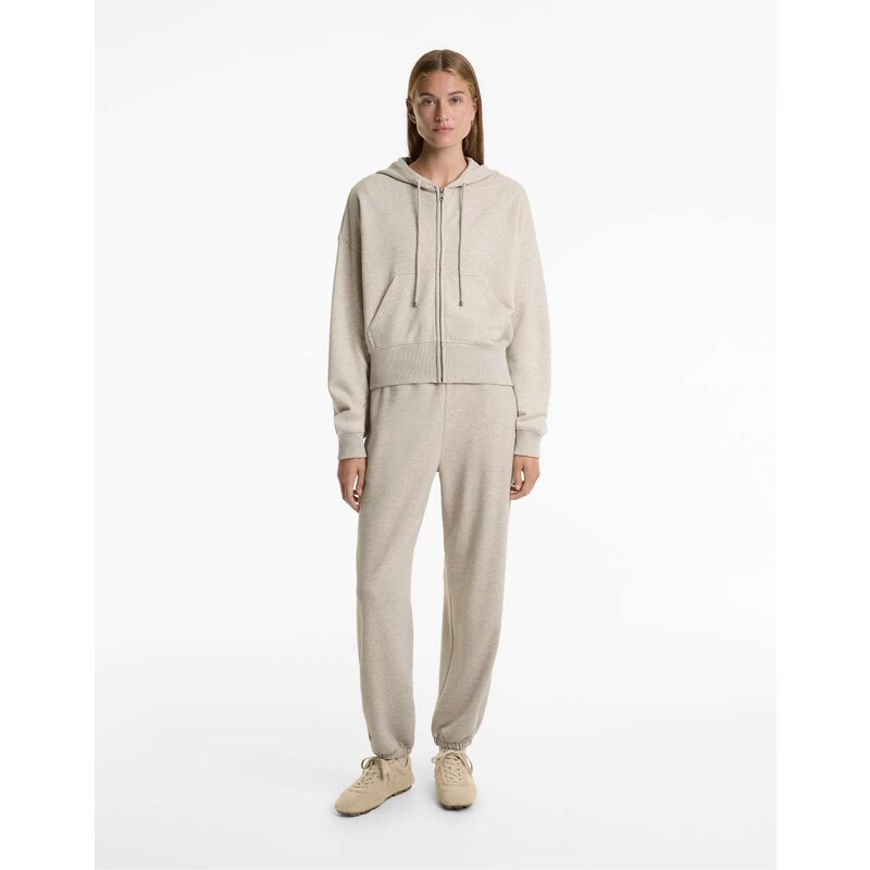 OYSHO Relaxed fit jogger with cotton in beige-Neutral 108372591