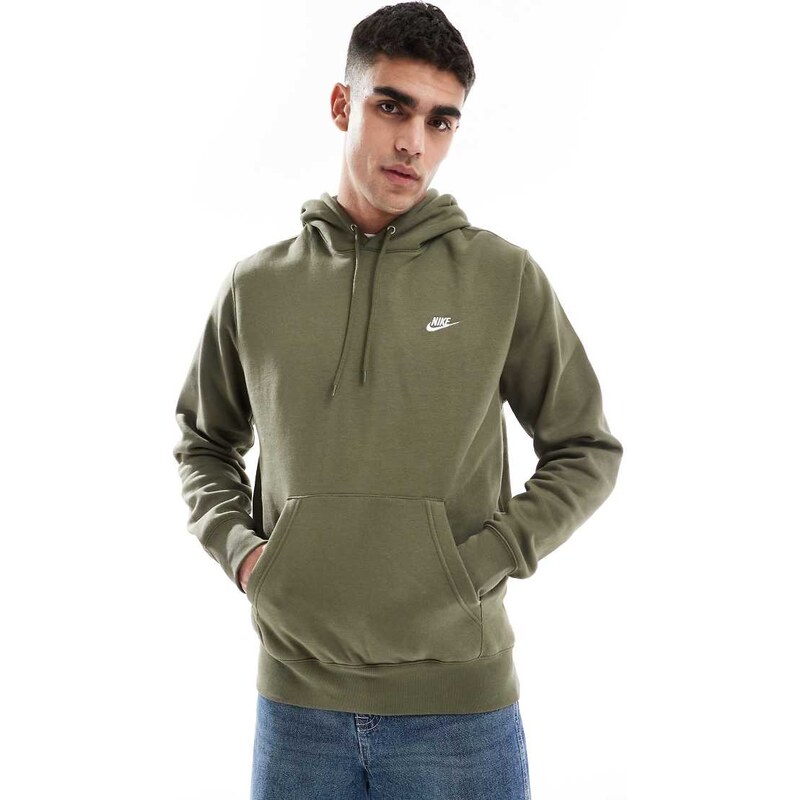Nike Club hoodie in khaki-Green