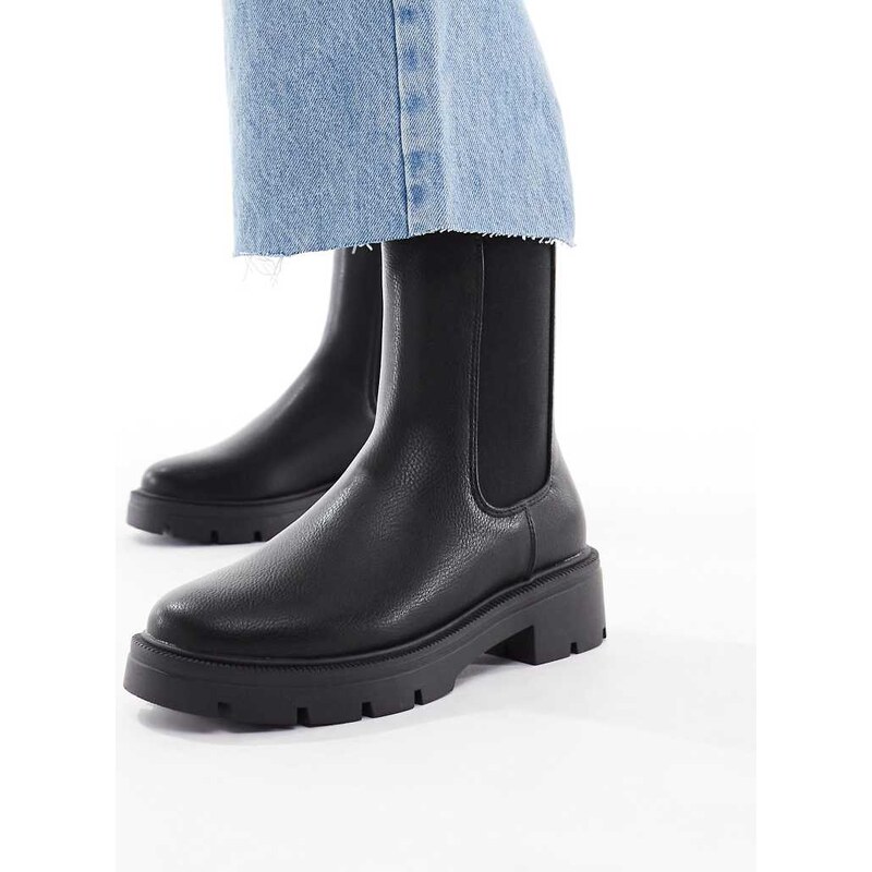 schuh Abbie chunky chelsea boots in black 114156958