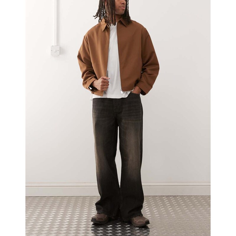 Cheap Monday Looser baggy jeans in mustard washed black