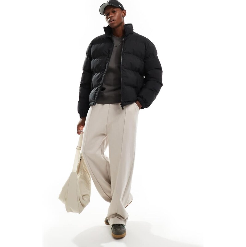 Weekday Cole puffer jacket in black