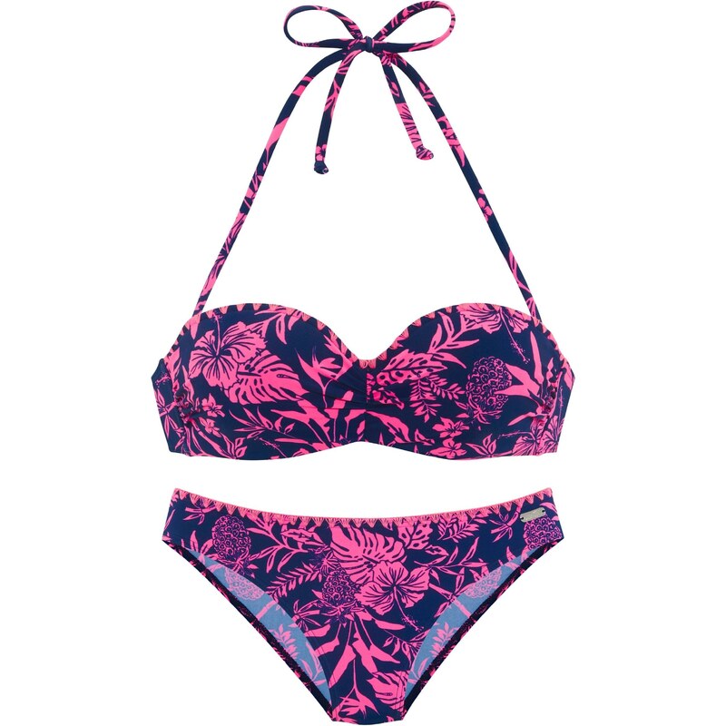 VENICE BEACH Bikiny marine modrá / pink 108375855