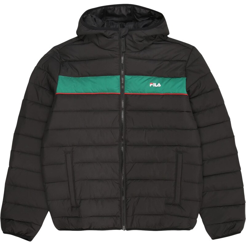 FILA Přechodná bunda Alpignano tmavě zelená / červená / černá /