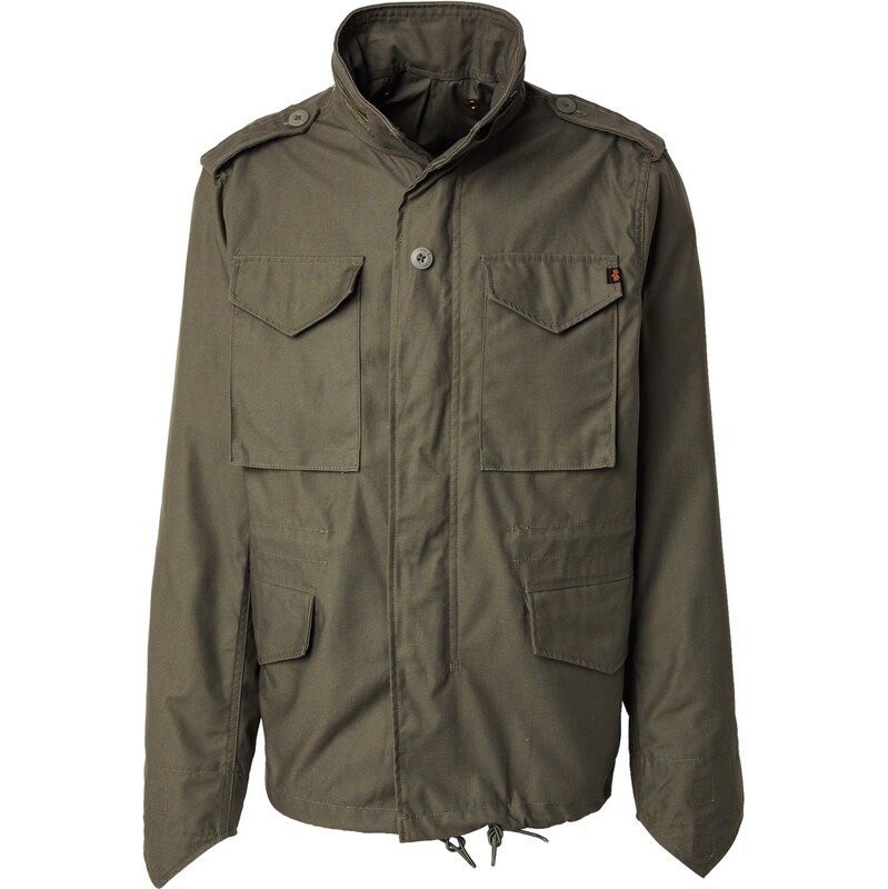 ALPHA INDUSTRIES Přechodná bunda 'Studio M-65' olivová / bílá