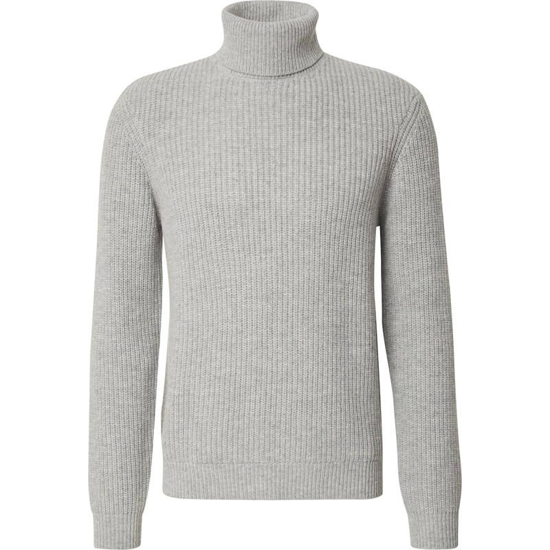 DAN FOX APPAREL Svetr Georg šedý melír