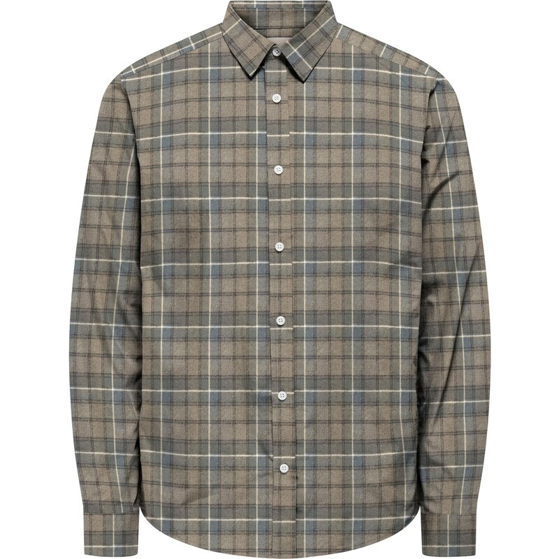 Only & Sons Košile ONSKIM modrá / khaki / černá / bílá