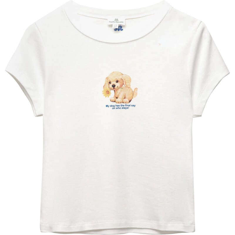 Pull&Bear Tričko PACIFIC béžová / modrá / bílá 108776025