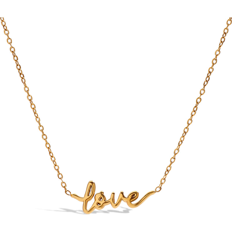 ELENYS Love – pozlacený náhrdelník 18K žluté zlato 108386185
