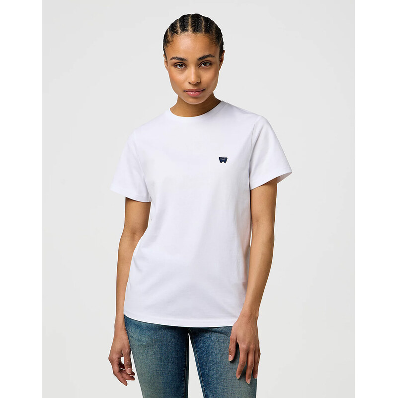 Triko WRANGLER SIGN OFF TEE WHITE 112373024