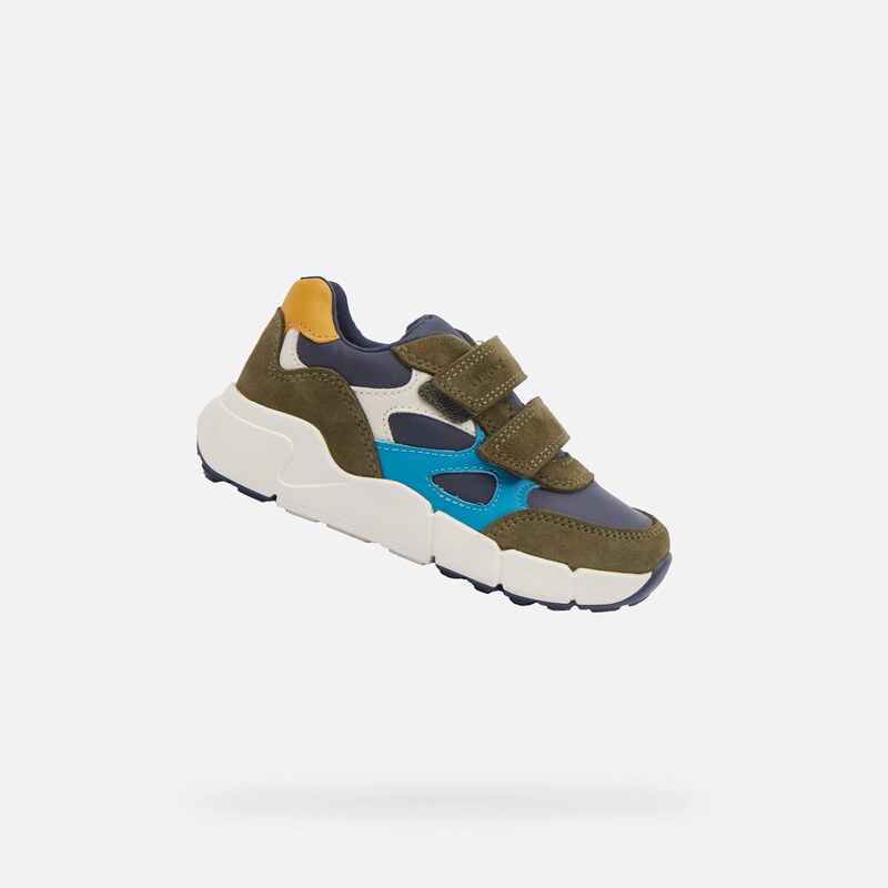 Khaki chlapecká obuv pro první krůčky Geox Flexyper Mini Boy -