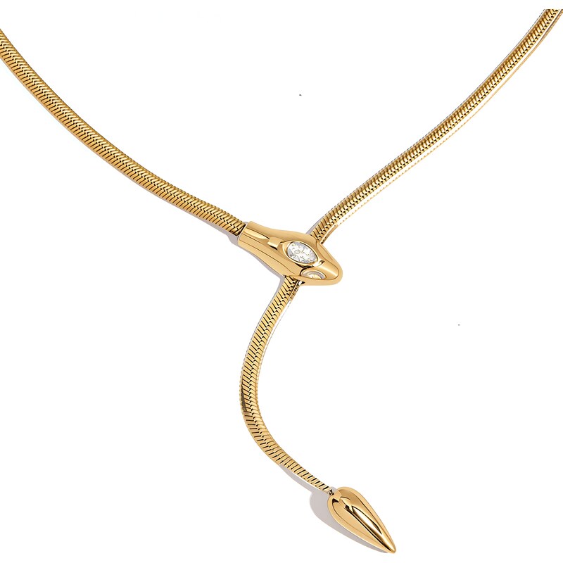 ELENYS Arrow – pozlacený náhrdelník 18K žluté zlato 108386942