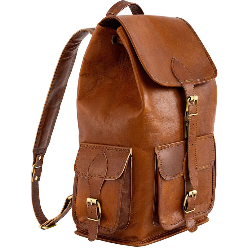 Glara leather Velký kožený batoh – Silent Voyager 110639545