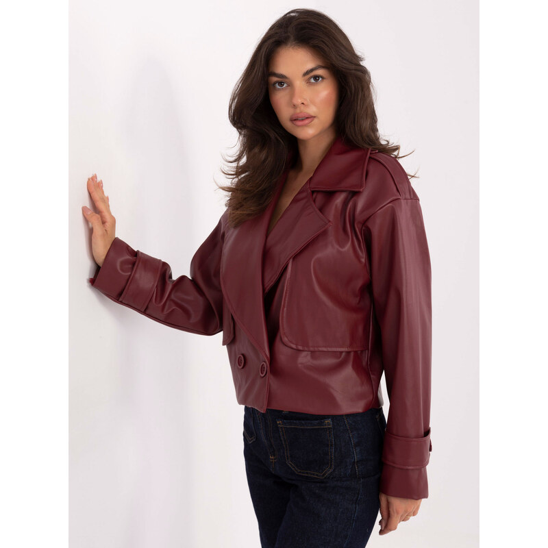 RUE PARIS Jacket-IT-KR-FL9558.60-burgundy